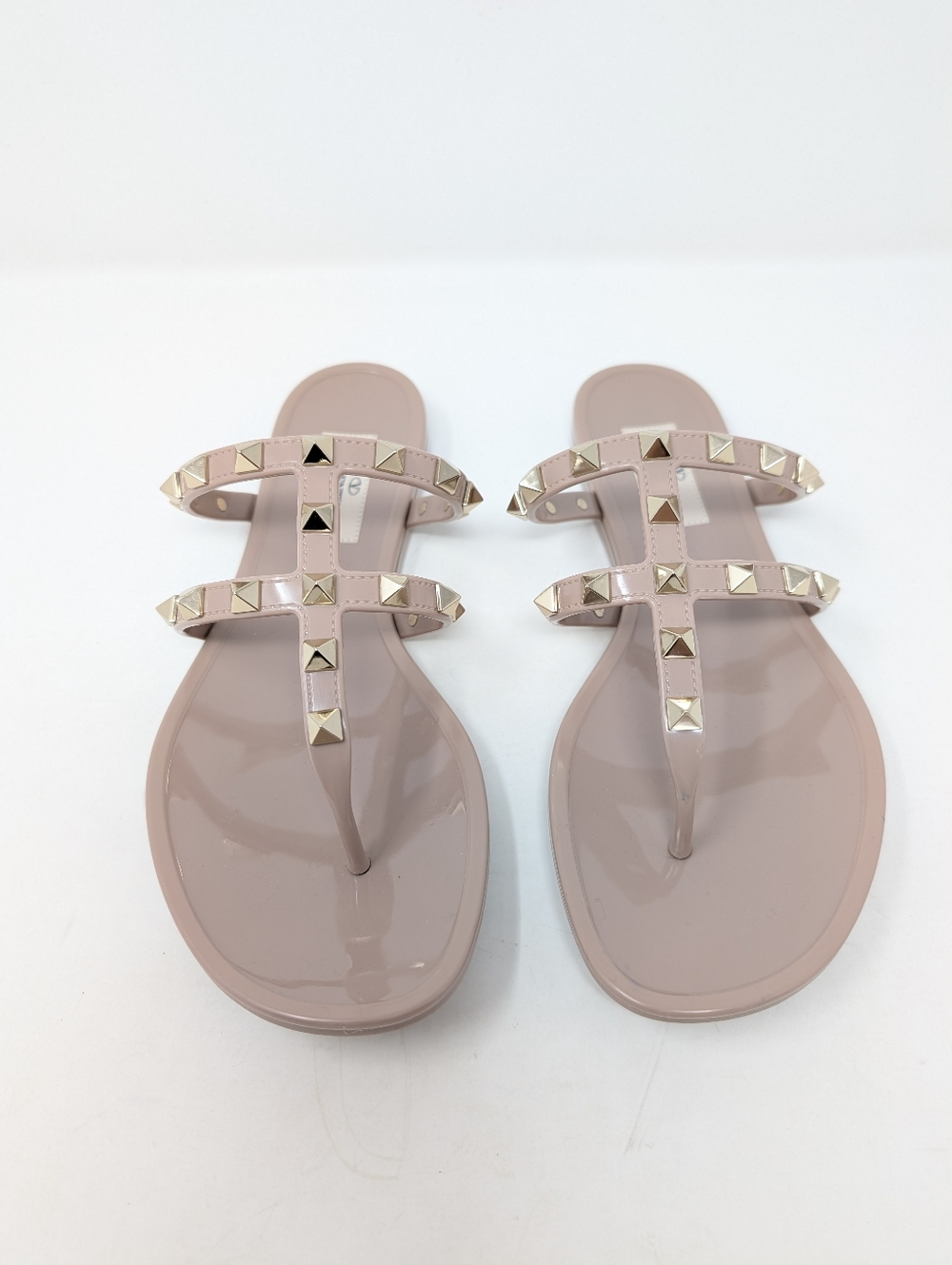Valentino Garavani RockStud Jelly Thong Nude Caged Sandals Flip Flops Size 36 - Picture 7 of 10